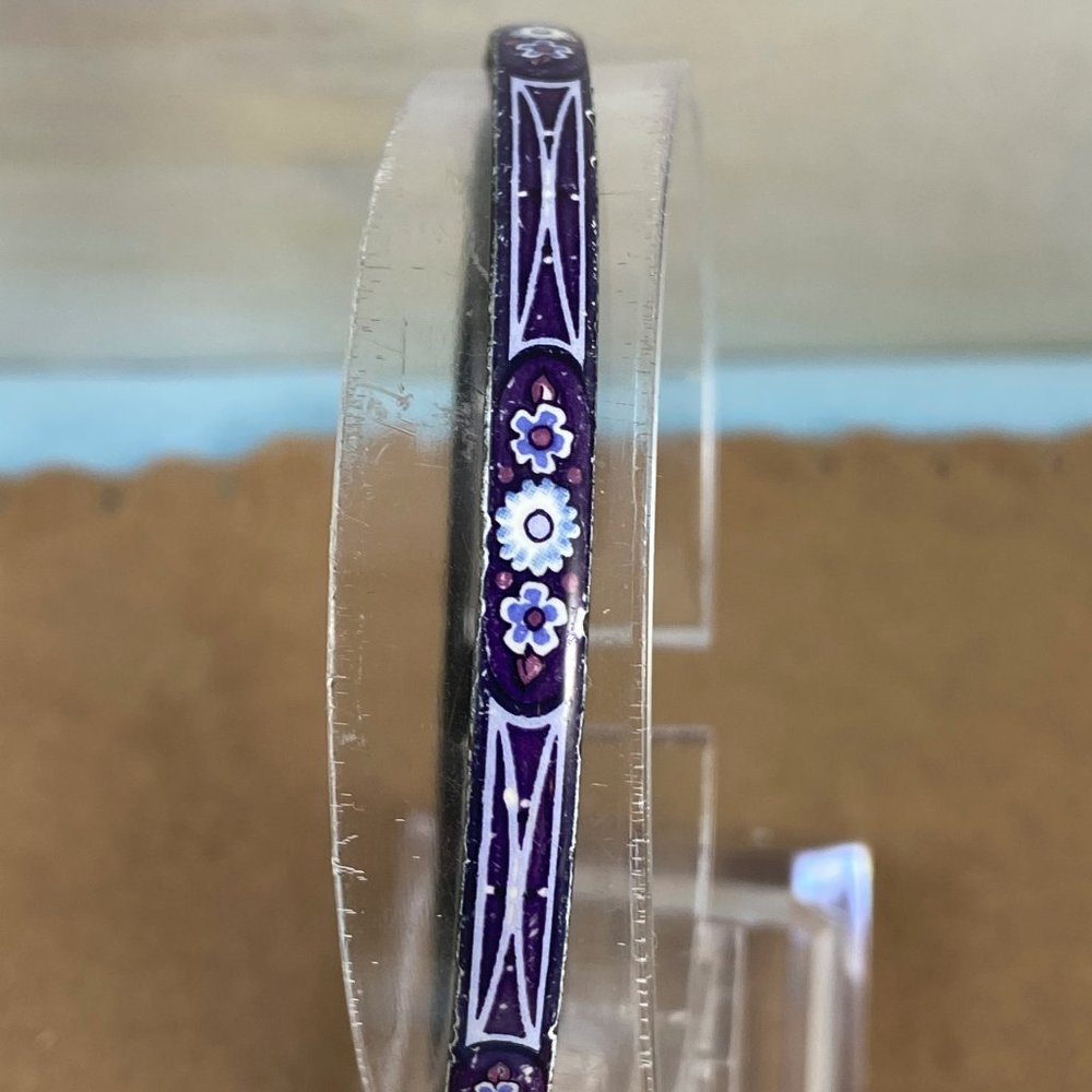 Vintage Michaela Frey EnamelBlue & Purple Bracelet